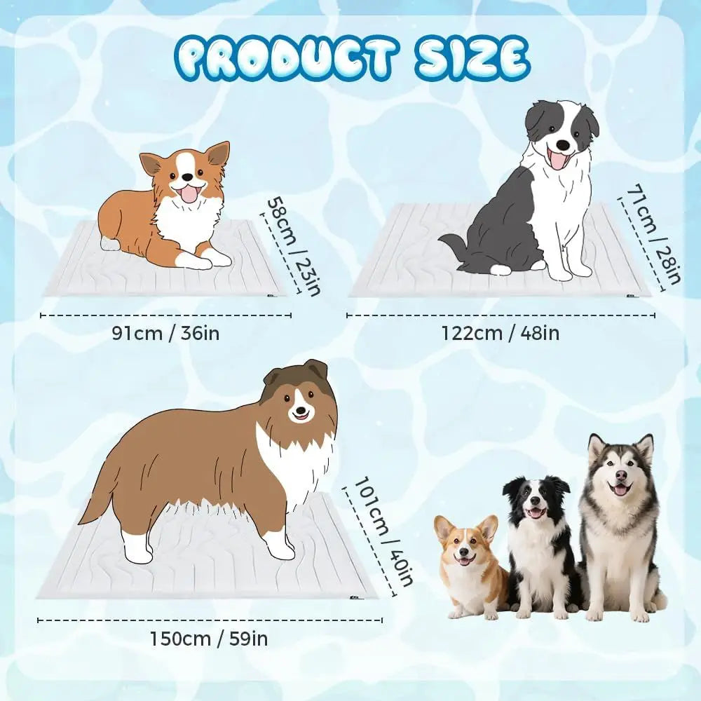Premium Washable Portable Pet Cooling Mat For Dogs And Cats