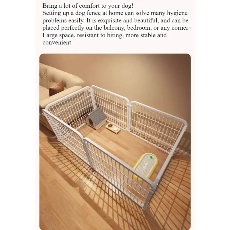 Indoor Iron Dog Cage Secure Metal Pet Kennel For Home Use