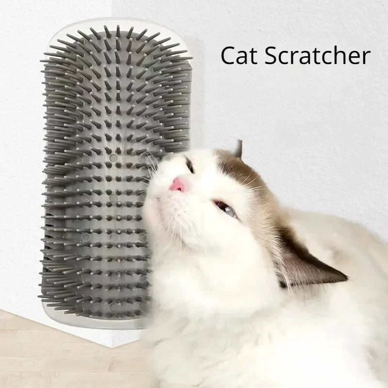 Cat Corner Scratching Comb With Integrated Catnip For Daily Grooming