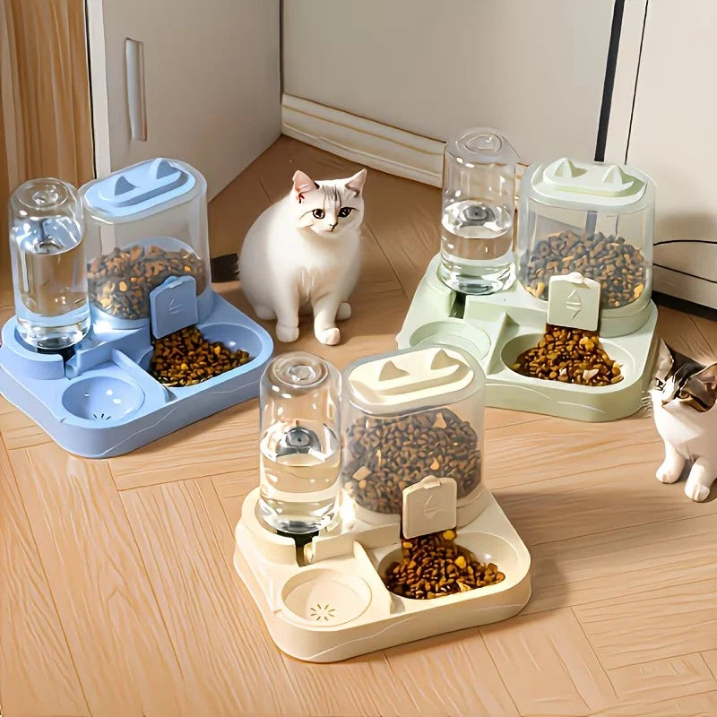 Dual Purpose Pet Feeder And Water Dispenser For Cats Dogs
