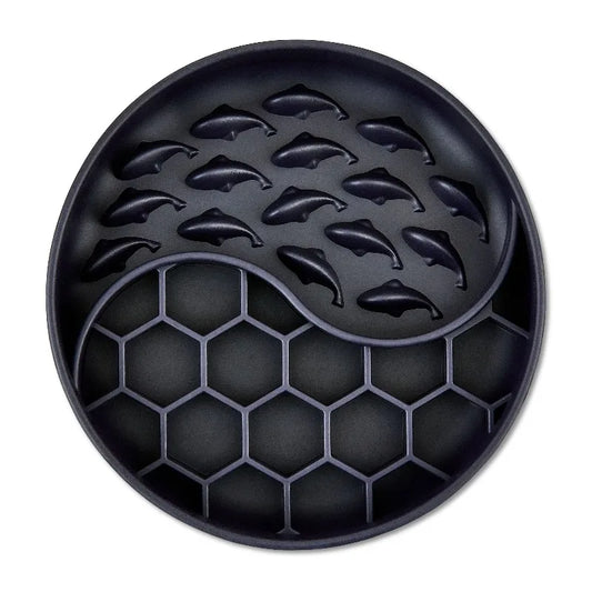 Silicone Slow Feeder Bowl For Cat Dog Interactive Anti Gurgle