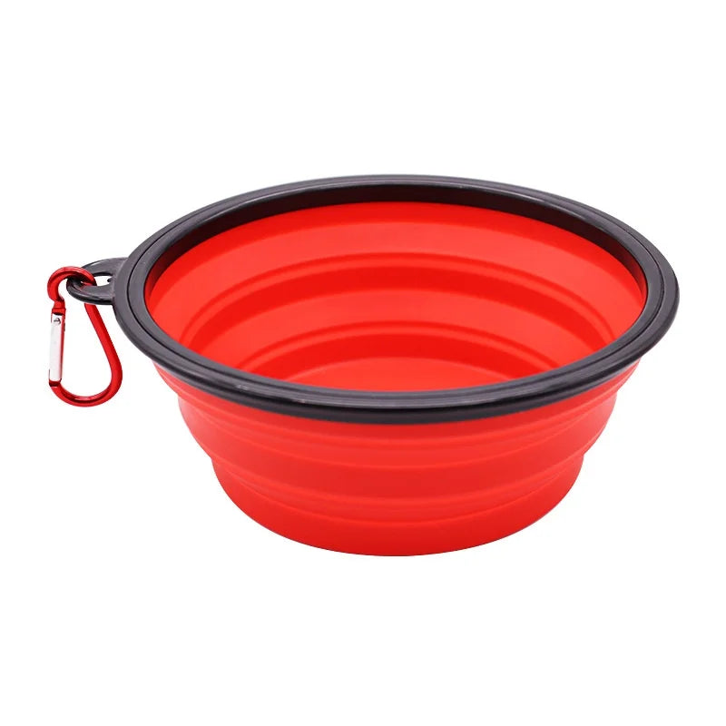 Portable Collapsible TPR Pet Food And Water Bowl For Travel