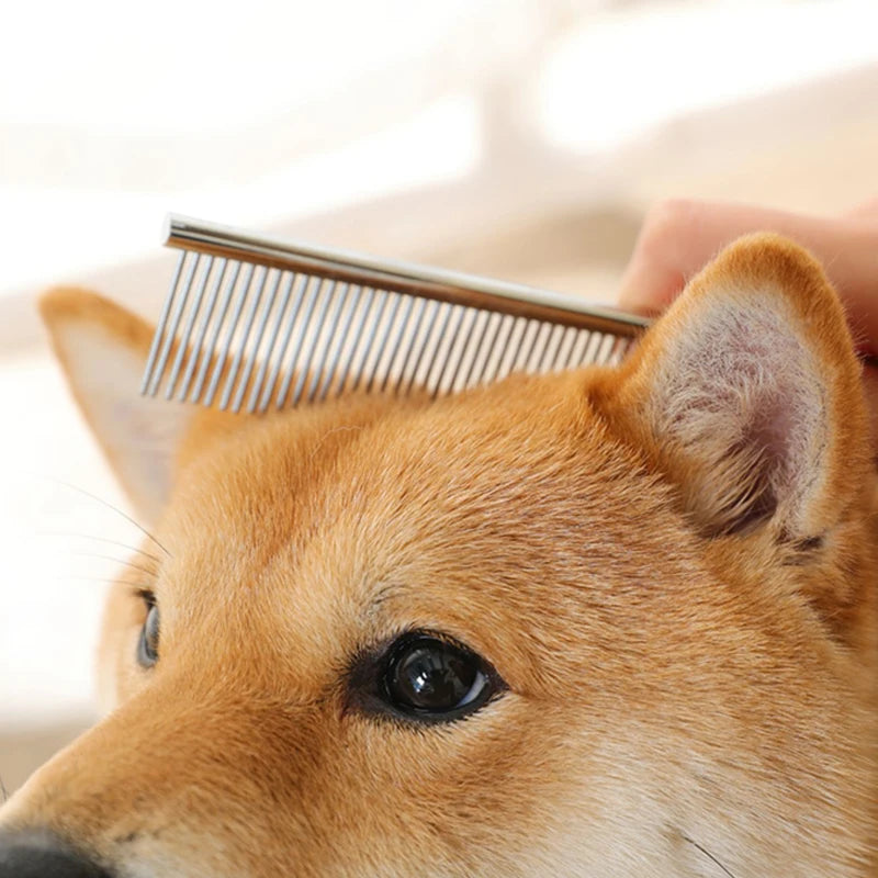 Stainless Steel Pet Grooming Comb For Thick Hair Dematting