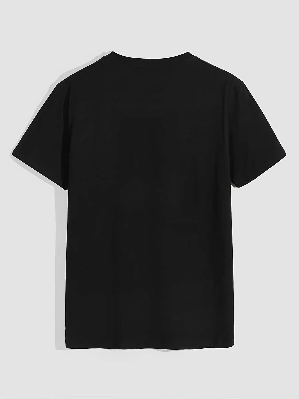 Men's Casual Cotton Crew Neck T-Shirt With Cat Graphic Print