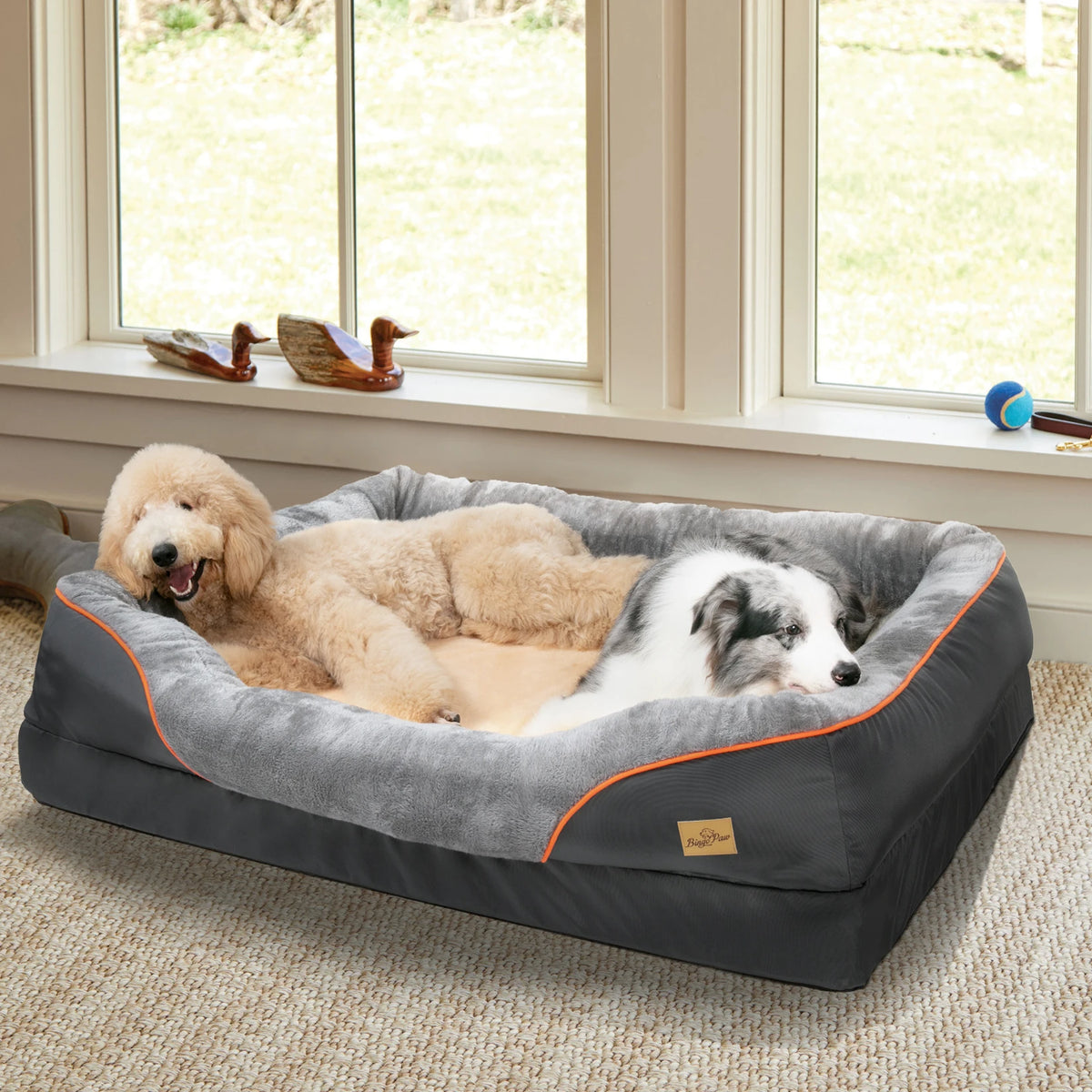 BingoPaw Waterproof Dog Bed Features Removable And Washable Fleece Cover