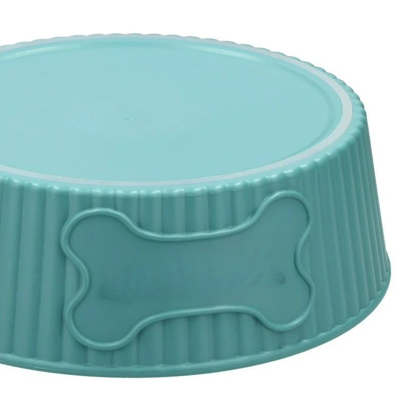 Premium Plastic Round Pet Bowl For Dogs Daily Meals