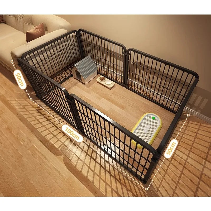 Indoor Iron Dog Cage Secure Metal Pet Kennel For Home Use