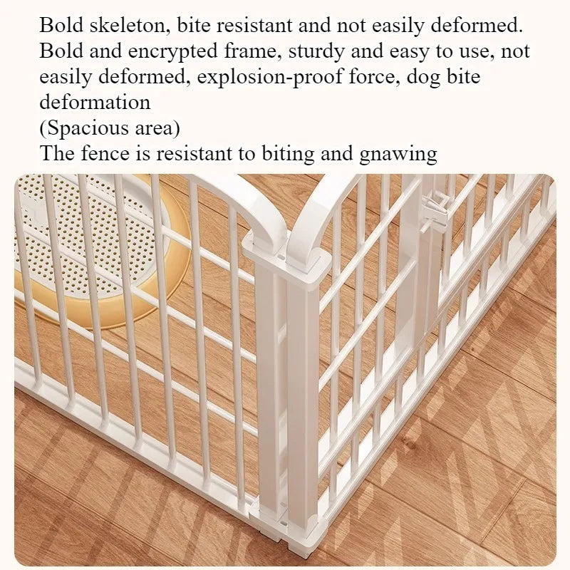 Indoor Iron Dog Cage Secure Metal Pet Kennel For Home Use