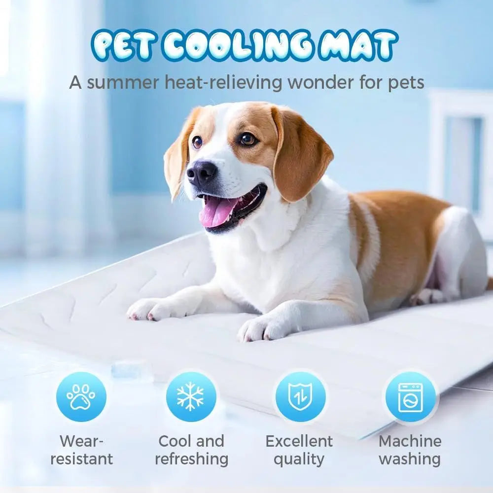Premium Washable Portable Pet Cooling Mat For Dogs And Cats