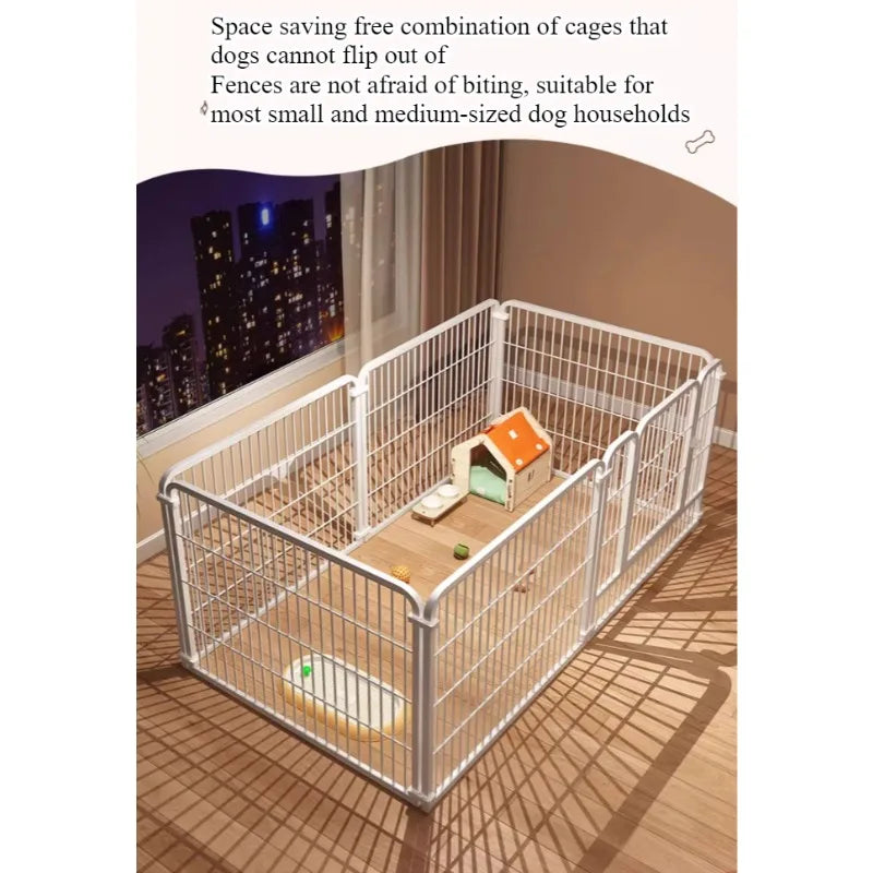Indoor Iron Dog Cage Secure Metal Pet Kennel For Home Use