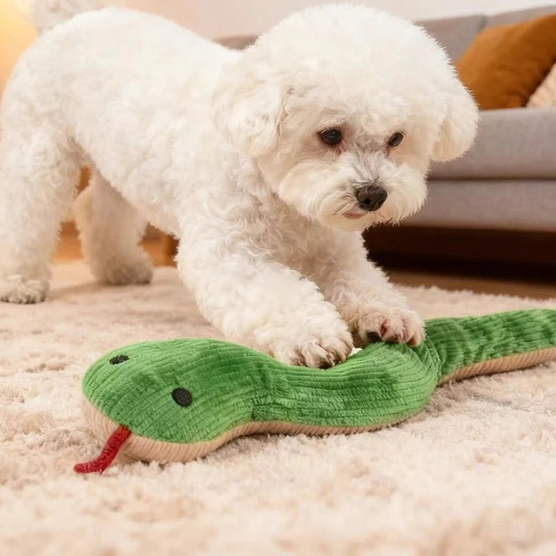Interactive Snake Plush Toy For Dogs And Cats Indoor Play