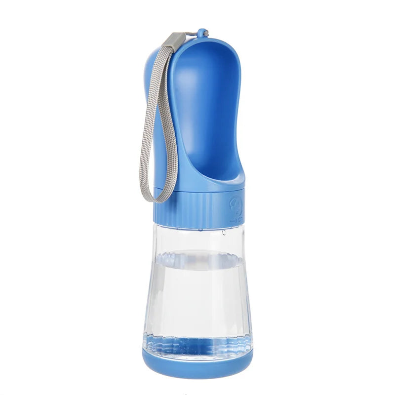 Travel Glass Pet Water Bottle With Integrated Food Container