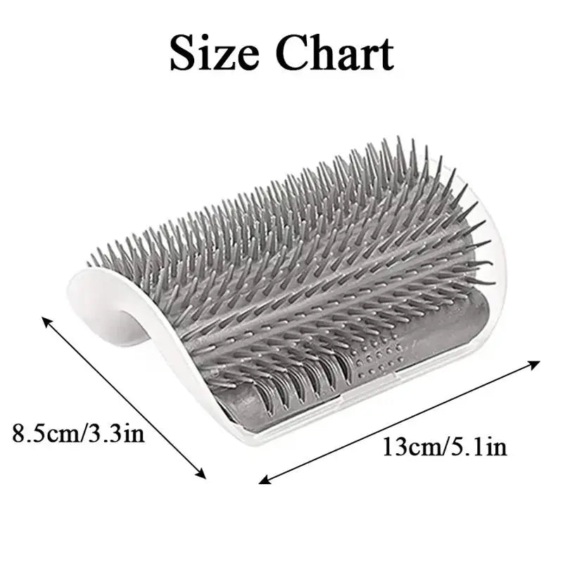 Cat Corner Scratching Comb With Integrated Catnip For Daily Grooming
