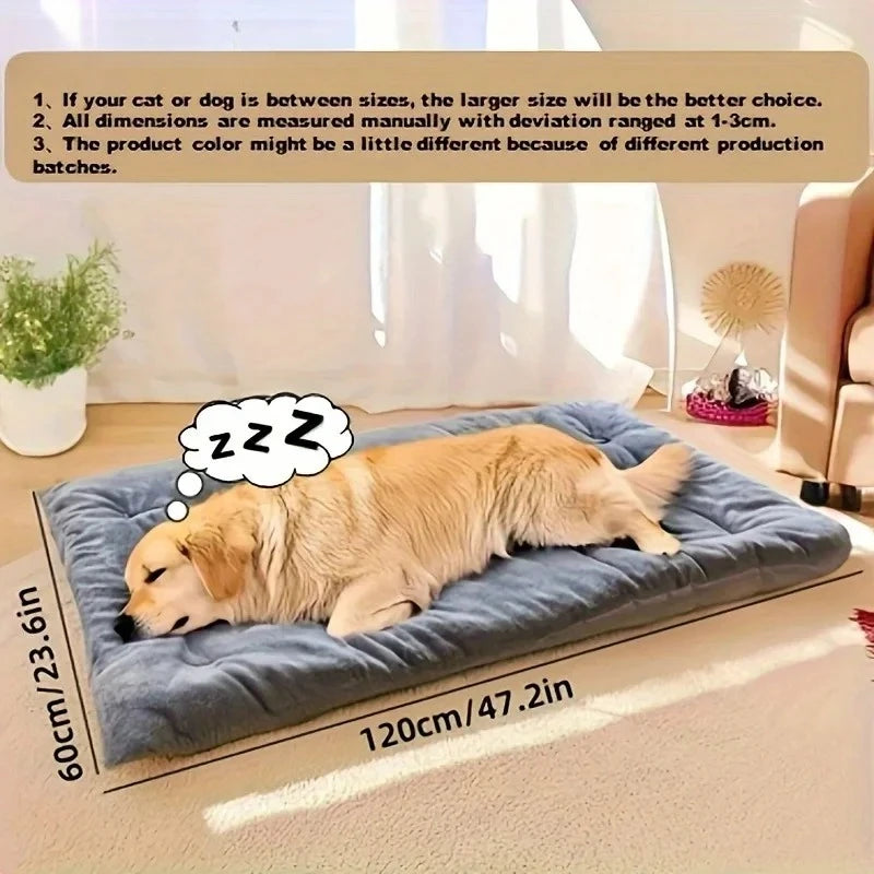 Breathable Thickened Plush Dog Bed And Sofa Mat For Pets