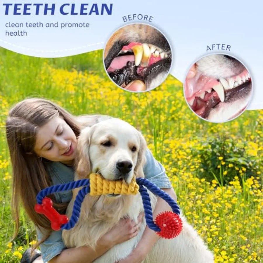 Premium Tough Dog Rope Toy For Tug Of War Play