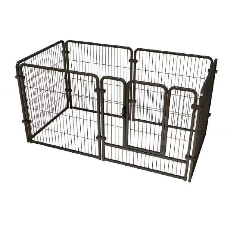 Foldable Stainless Steel Dog Playpen Exercise Fence For Pets