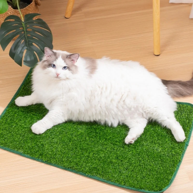 Portable Waterproof Artificial Turf Pet Urination Mat For Dogs