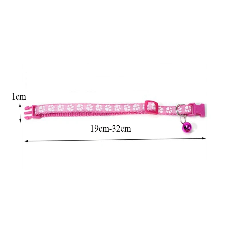 Adjustable Cat Collar With Bell And Decorative Ribbons