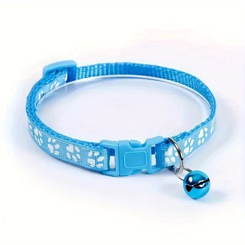 Adjustable Cat Collar With Bell And Decorative Ribbons