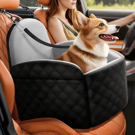 Memory Foam Travel Dog Car Seat With Cool Mat Cover