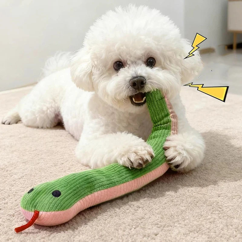 Interactive Snake Plush Toy For Dogs And Cats Indoor Play