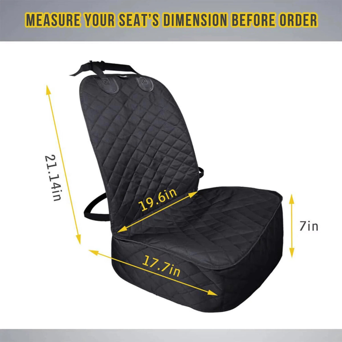 PETRAVEL Waterproof Front Seat Cover For Dogs And Cats