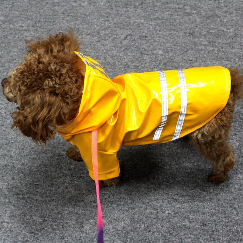 Waterproof Reflective Pet Raincoat Hoodie Jacket For Dogs Cats