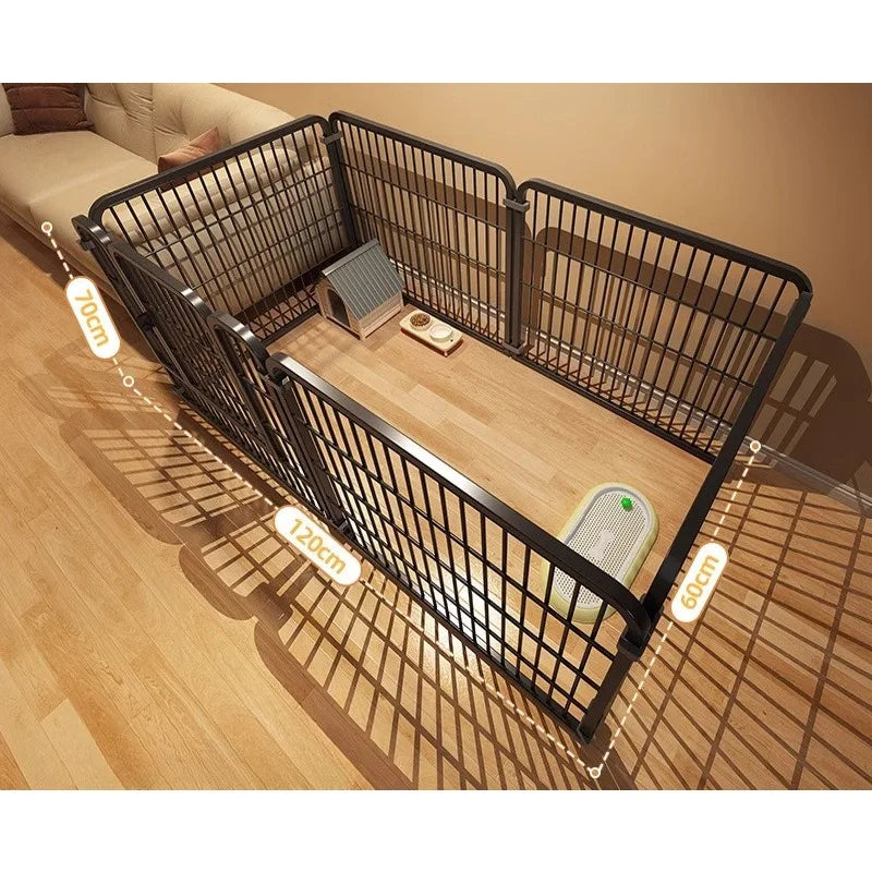 Indoor Iron Dog Cage Secure Metal Pet Kennel For Home Use