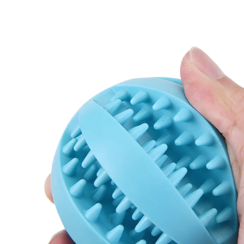 Rubber Dog Ball Teething Puzzle Toy For Biting Training