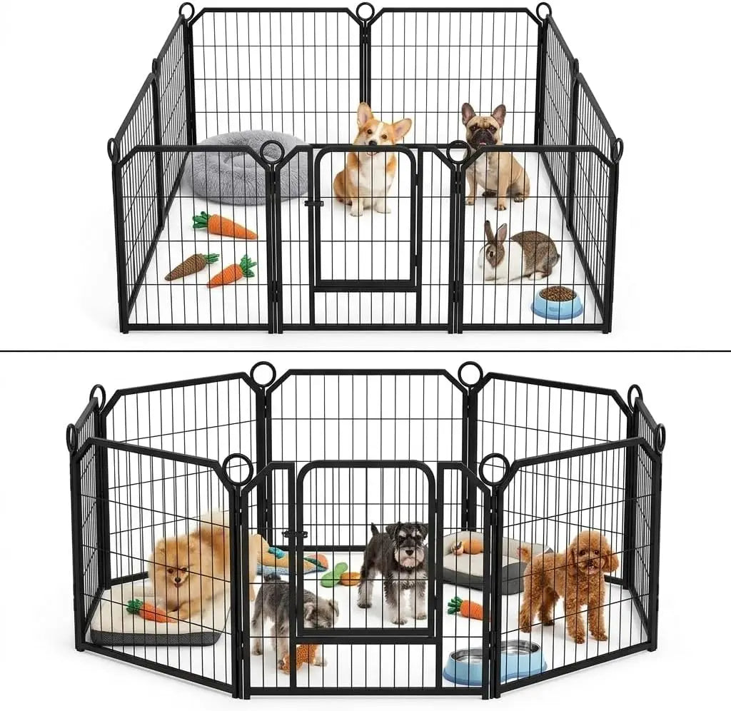 Garvee Heavy Duty Dog Playpen With Secure Self Locking Panel